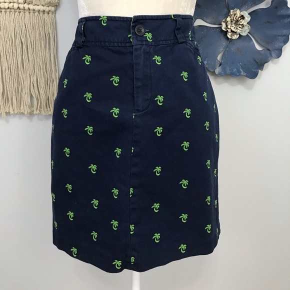 Lilly Pulitzer palm tree print skirt - Picture 1 of 5